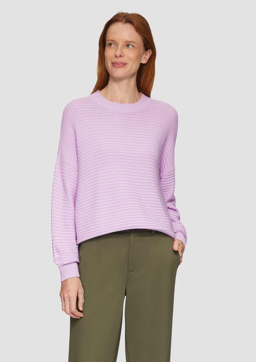 Produktbild s.Oliver Strickpullover Oversized Strickpullover mit Strukturdetails (46)