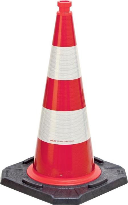 Produktbild HP Autozubehör Leitkegel TL Höhe 750 mm BAST geprüft, 2 Streifen 45 x 45 cm