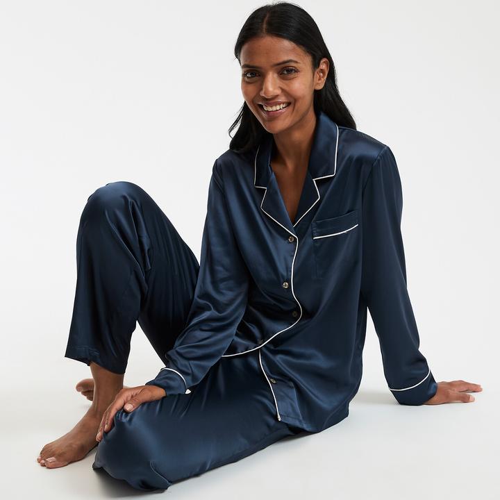 Image du produit La Redoute Collections Pyjama en satin (44)