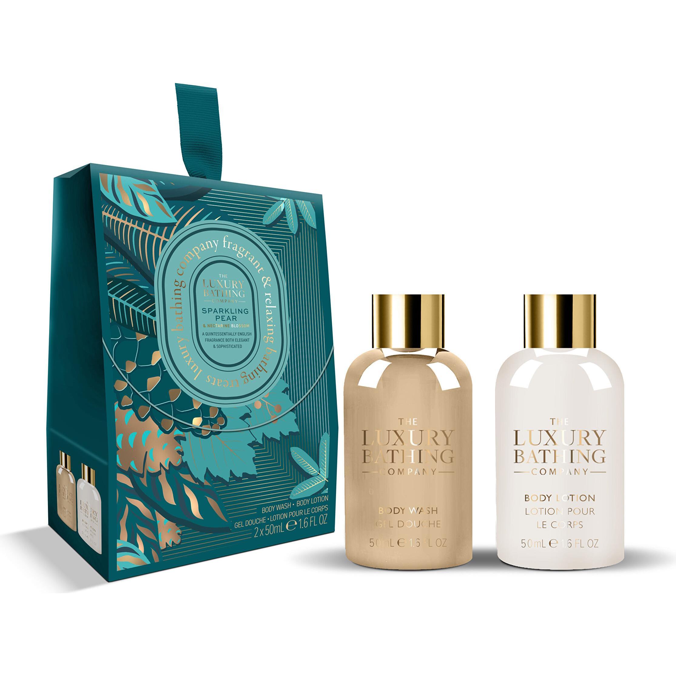 Grace Cole, Set regalo bellezza, Pear & Nectarine Blossom Körperpflege-Geschenkset 2-tlg (Set per la cura del corpo)