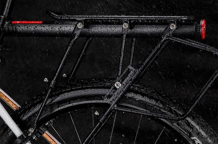 Actual product image Rockbros 33210004001 bicycle rack with shelf - black