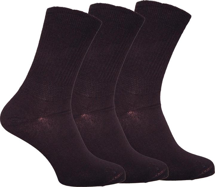Actual product image Simply Essentials Mens Plain Extra Wide Diabetic Socks (Pack Of 3) (pack of 3, 39.5 - 45.5)