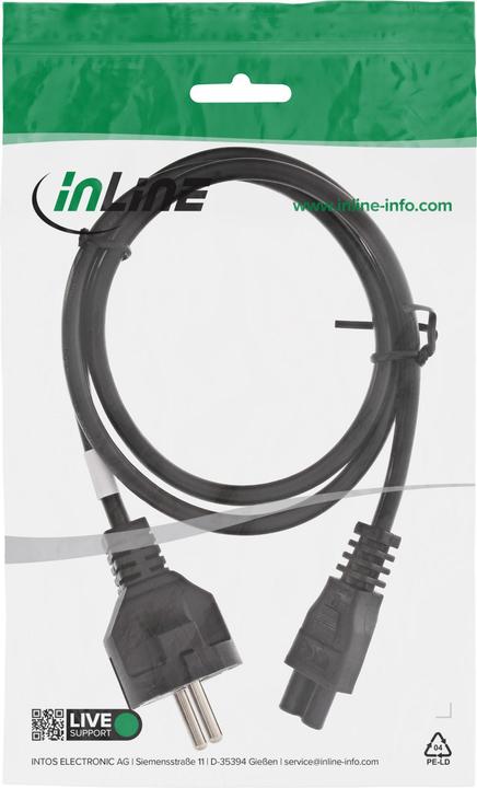 Actual product image InLine Netzkabel für Notebook (1.80 m)