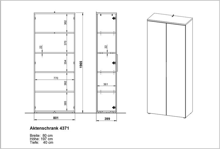 Image du produit Germania Mailand (81 x 40 x 197 cm)
