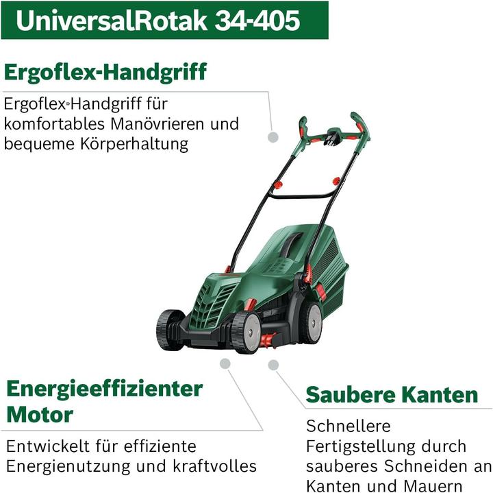 Actual product image Bosch Home & Garden UniversalRotak 34-405 (Electrical connection)
