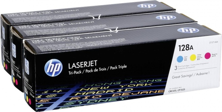 Actual product image HP 128a (M, C, Y)