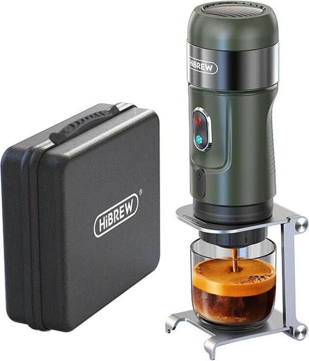HiBREW Machine à café portable avec étui H4B GN