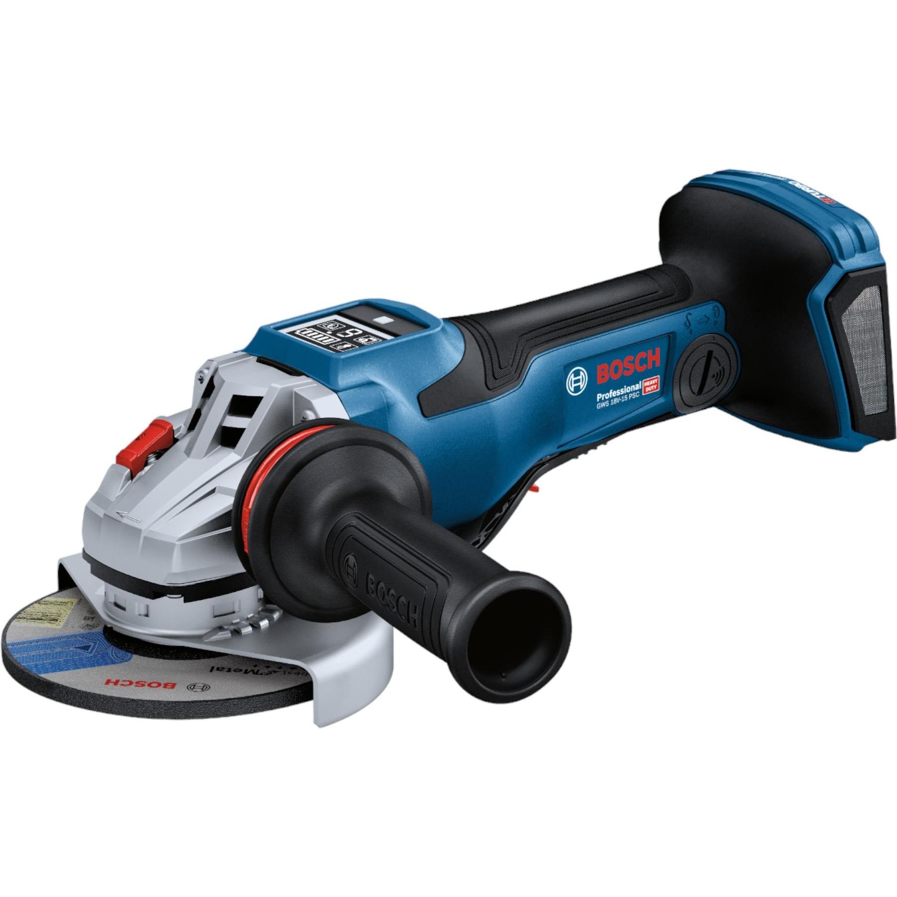 Bosch Professional, Winkelschleifer, Bosch GWS 18V-15 PSC Professional Akku Winkelschleifer 18 V 125 mm BITURBO Brushles...