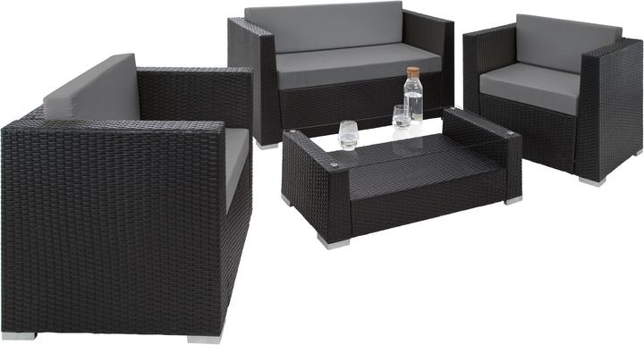 Actual product image tectake Rattan garden furniture set Munich, variant 2