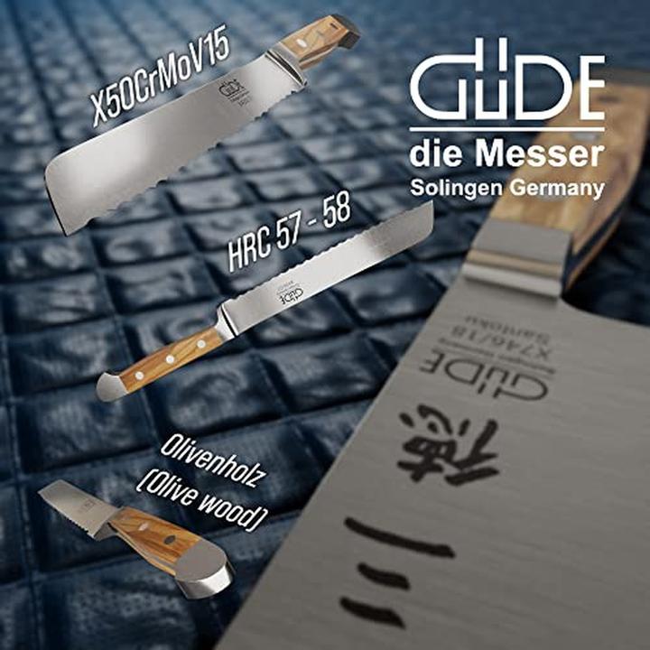 Actual product image Güde Solingen Alpha bread knife (21 cm)