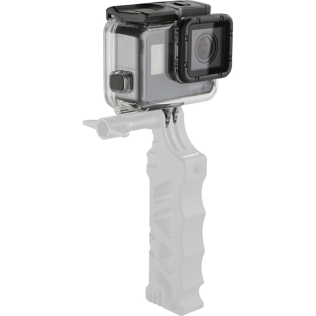 mantona Soft Touch (GoPro Hero 5, GoPro Hero 7), Action Cam Zubehör, Schwarz, Transparent