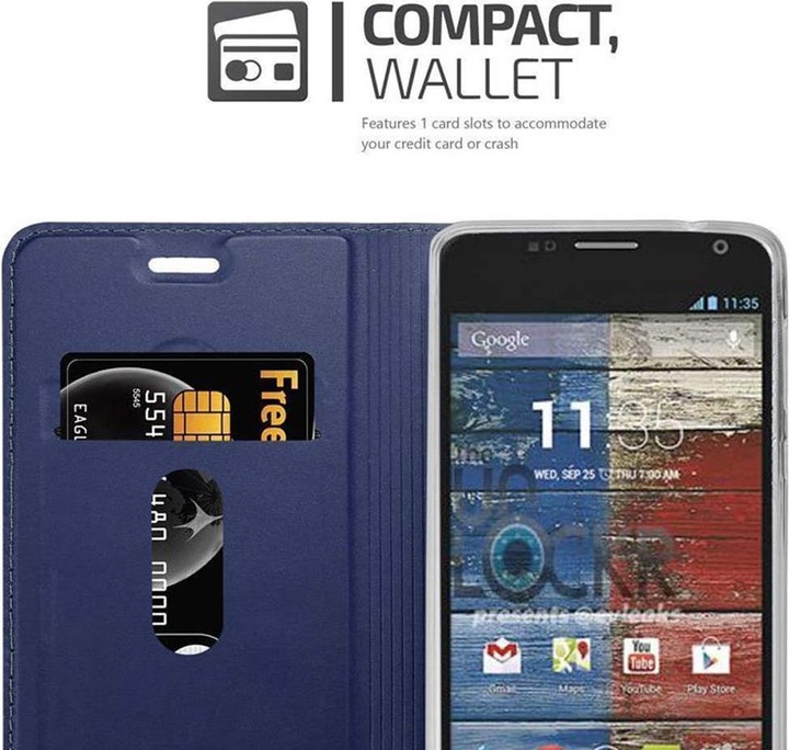 Actual product image Cadorabo Book Classy Style Cover (Motorola Moto G2 (2nd Gen))