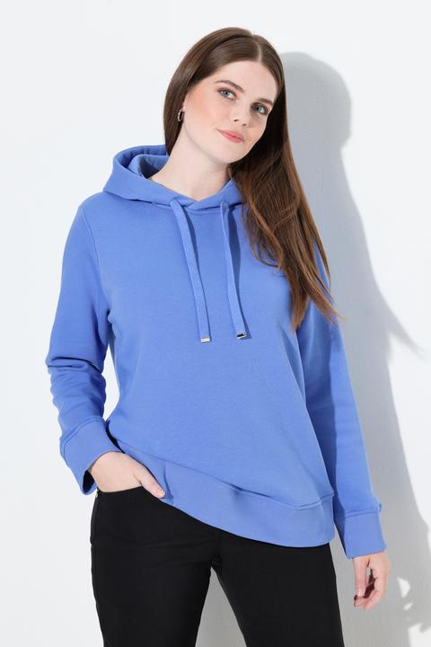 Produktbild Ulla Popken Hoodie, Rippbündchen, Kapuze, Langarm (62)