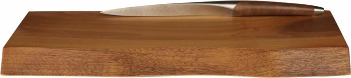 Produktbild Sknife Trockenfleischmesser mit Brett Walnuss mit Baumkante (13 cm)
