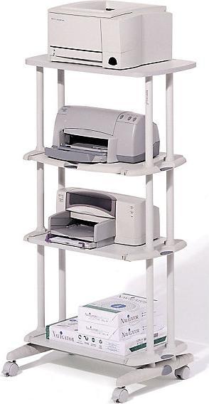 Actual product image Rocada PC table with castors grey 68.0 x 53.0 x 126.0 cm (68 x 53 x 126 cm)