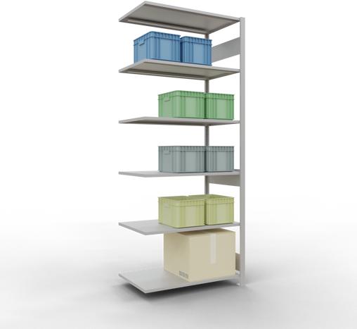 Image du produit Schulte Lagertechnik Système d'assemblage de rayonnages MULTIplus85 avec traverses de longueur