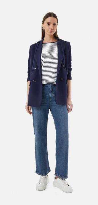 Image du produit Comma T-Shirt Streifenshirt mit Artwork und 3/4-Ärmeln (34)