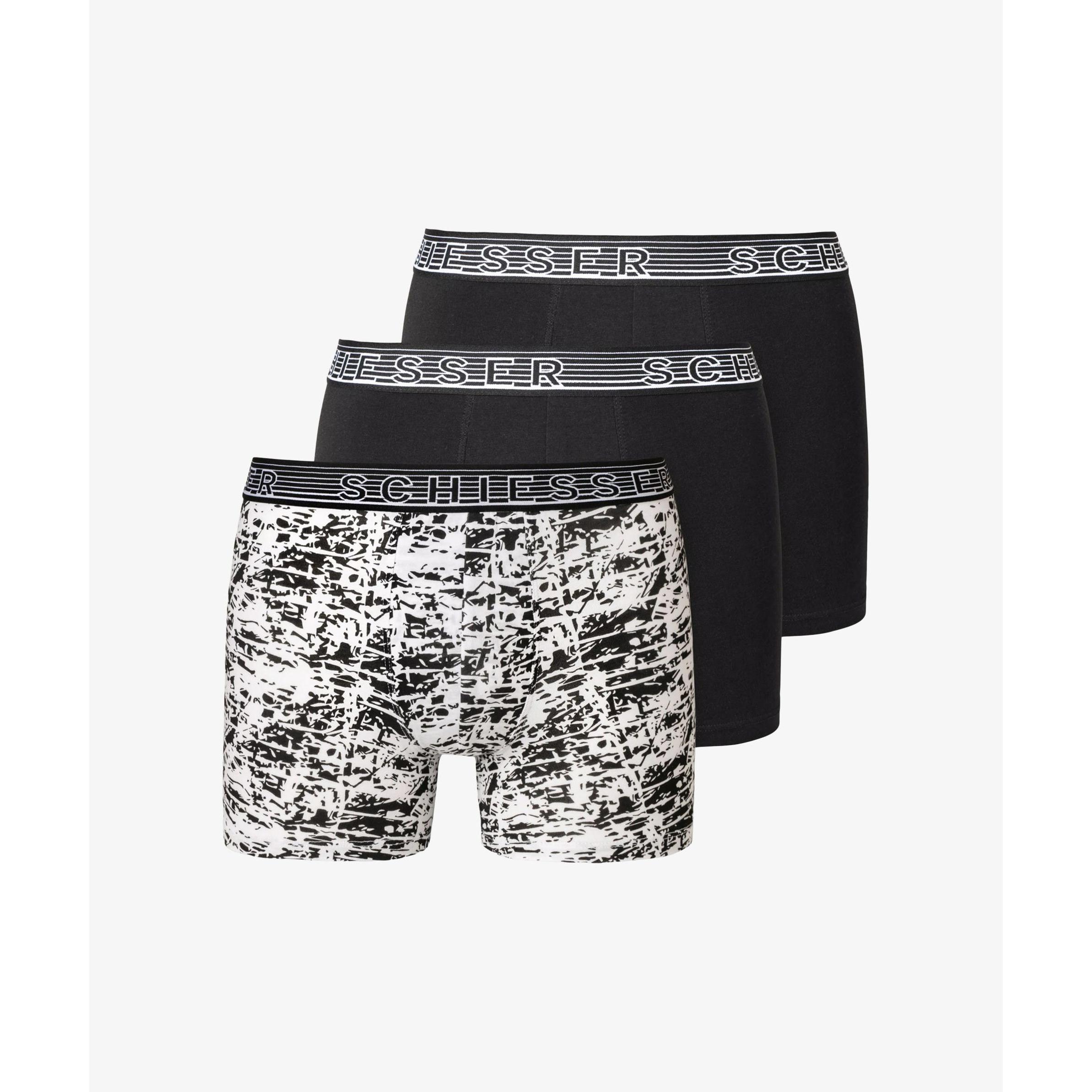 Thumbnail - Schiesser, Jungen, Unterhosen, Boxershorts, Mehrfarbig, (152, 3er Pack)