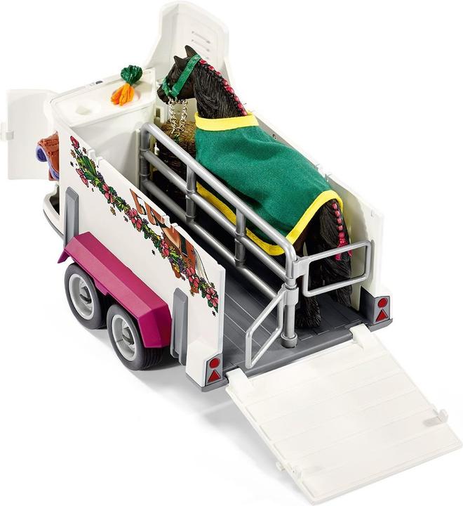 Actual product image Schleich Pick-up with horse trailer