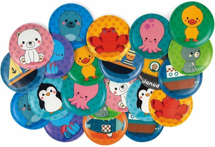 Actual product image Janod Memory game for bathtub