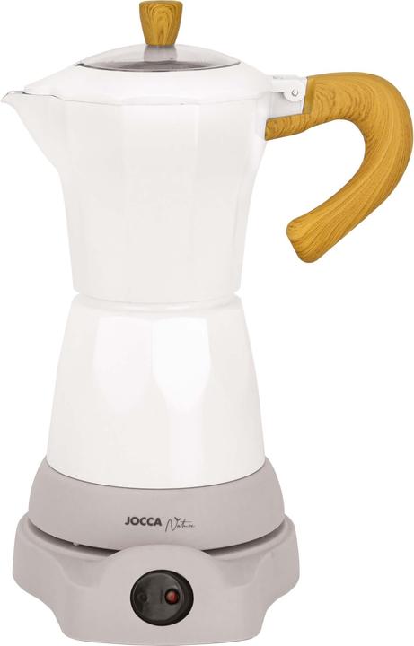 Jocca Machine à café expresso électrique blanche pour 6 tasses avec tête pivotante à 360°. (6 T.)