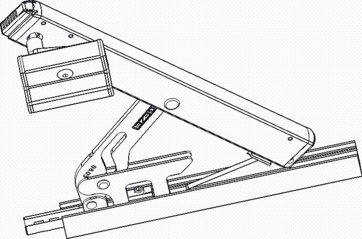 Productafbeelding Geze Schaar OL 90 zilver met onthaakslot en schuifraambeugel