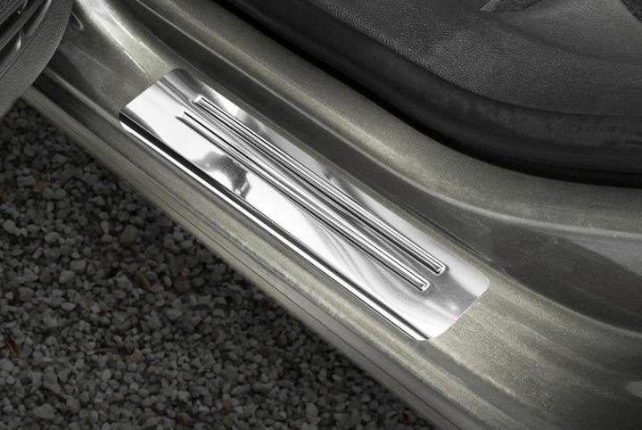 Actual product image Aristar Stainless steel door sill trims for VW Golf 7 from 2012 to 2019 (Front + rear)