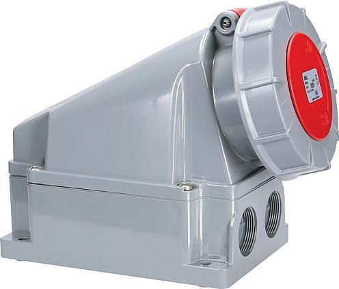 Productafbeelding ABL CEE wandcontactdoos, IP67, 63A, 5-polig, 400V, 6h, rood