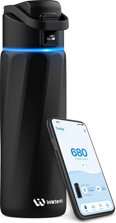 Productafbeelding WaterH - BOOST Chug Lid - Black (24oz./710ml) (0.71 l)