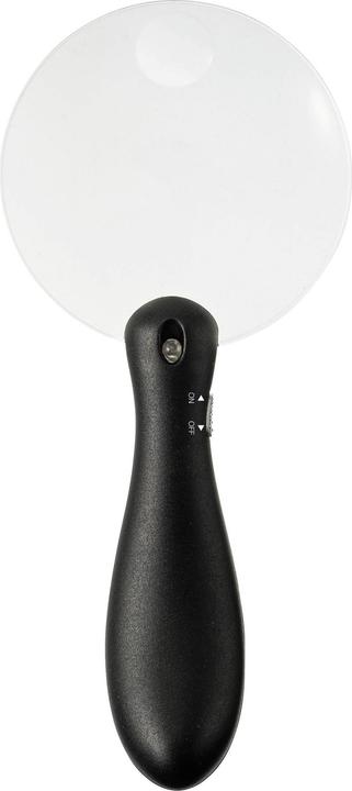 Actual product image Toolcraft TO-8997036 Hand-held magnifier with LED lighting Magnification factor: 3x, 5x