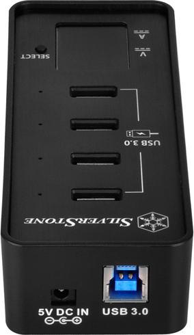 Actual product image Silverstone EP03 - Hub - 4 x SuperSpeed USB 3.0 (USB-C, 4 ports)