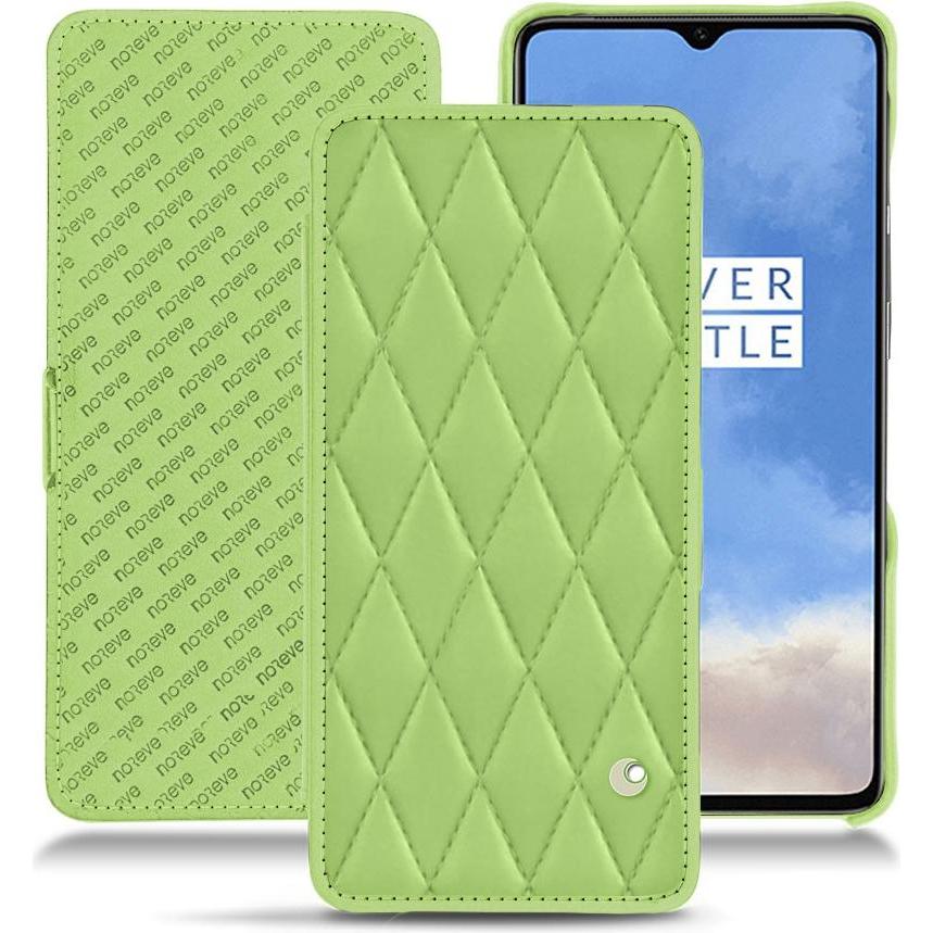 Noreve Lederschutzhülle horizontal (OnePlus 7T), Smartphone Hülle, Grün