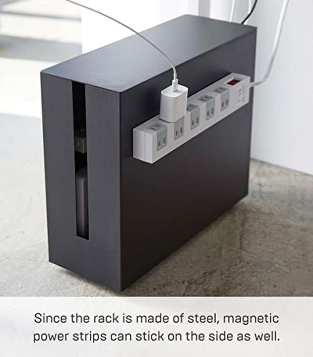 Actual product image Yamazaki Cable box with castors TOWER