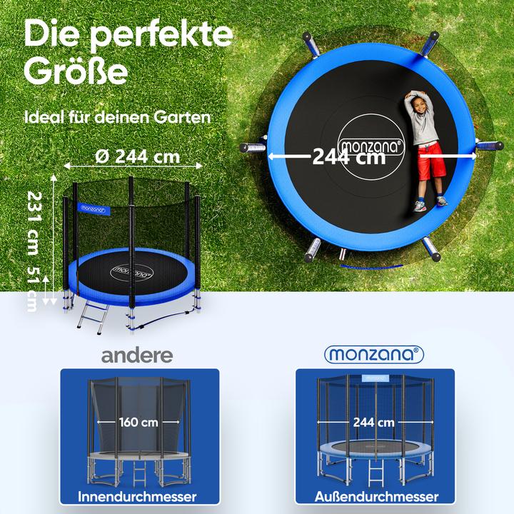 Image du produit Monzana Trampoline (244 cm)