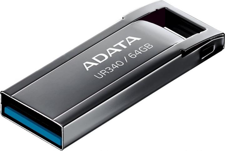 Produktbild Adata UR340 USB 3.2 Gen1 Flash-Laufwerk, Metall, spritzwassergeschützt, stossfest, staubdicht, 32 GB (32 GB, USB-A)