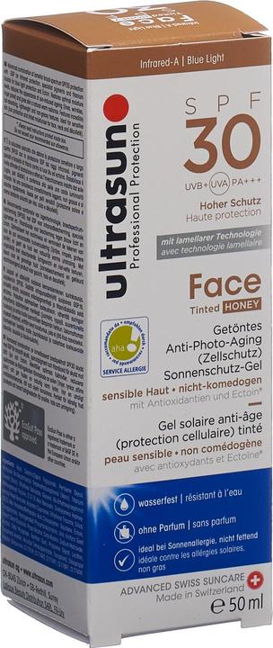 Actual product image Ultrasun Face Tinted Honey (Sun cream face, SPF 30, 50 ml, 91 g)