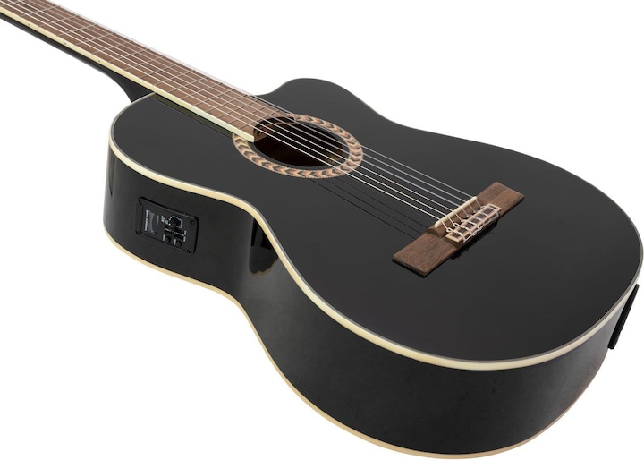 Produktbild Dimavery CN-600E Klassikgitarre, schwarz (Konzertgitarre)