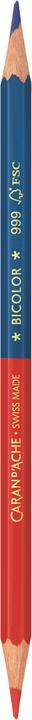 Caran d'Ache Prismalo Aquarelle Bicolor Farbstift (Bleu, Rouge, 1 x)