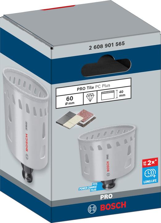Produktbild Bosch Professional Zubehör PRO Tile PC Plus Lochsäge, 60 mm, HS (60 Millimeter)