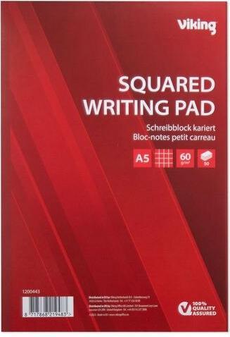 Viking Notepad DIN A5 Chequered (A5, Checked, Soft cover)