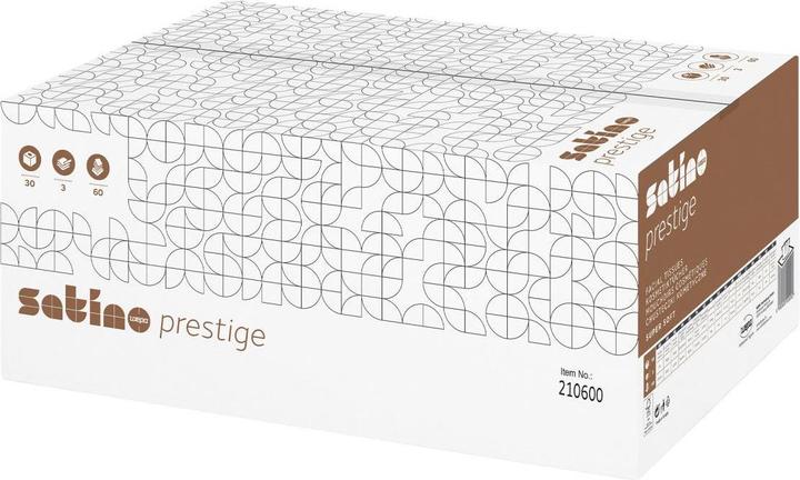Actual product image Wepa Satino by prestige cosmetic tissues in the cube box I Premium I supersoft I skin-friendly I Gro
