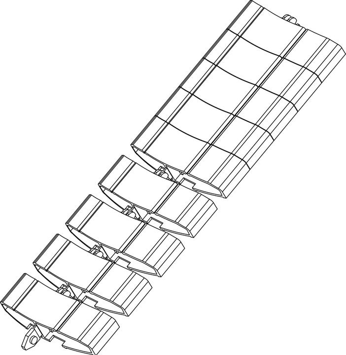 Immagine prodotto Evoline WireLane 650 - 1000 mm grigio (Tubazione, 65 cm)
