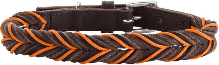 Produktbild Hunter Dogcollar Solid Education Cord S-M (50), dark brown/orange - (69317) (S, M, Hund, Allgemein)