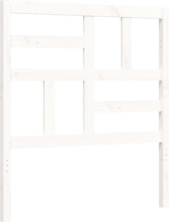 Produktbild vidaXL Massivholzbett mit Kopfteil Weiss 5FT King Size (150 x 200 cm)