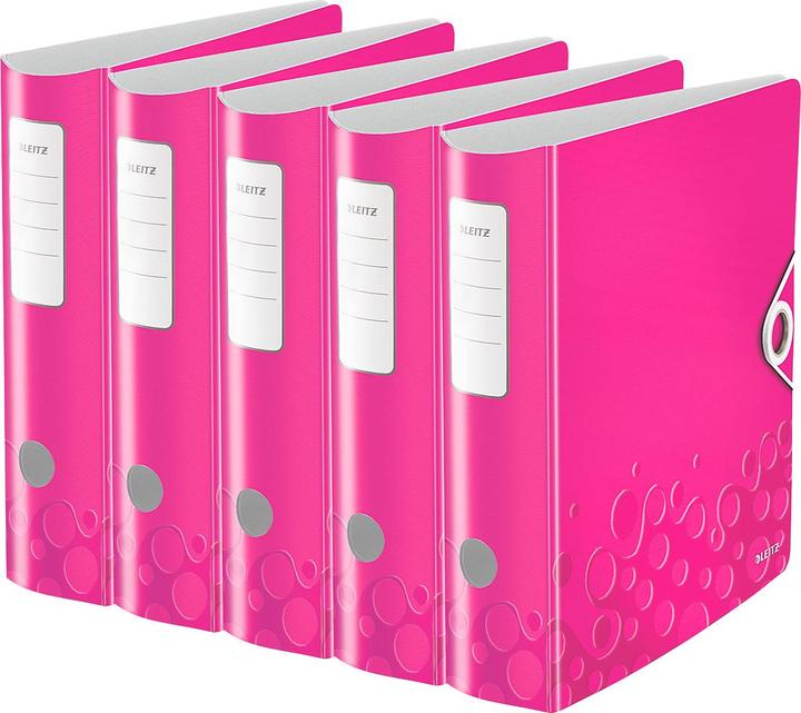 Produktbild Leitz Ordner Active WOW, DIN A4, Rückenbreite 65 oder 82 mm (A4, 82 mm, 5 Stk.)
