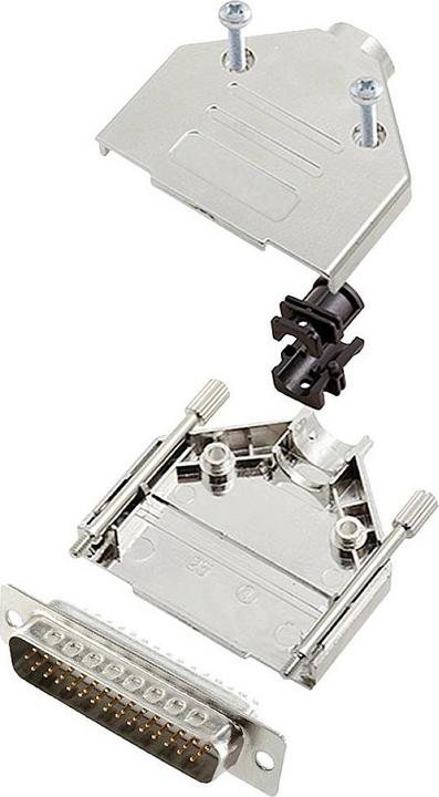Produktbild Encitech DTPK25-M-HDP44-W-K 6355-8056-03 D-SUB Stiftleisten-Set 180 ° Polzahl (n