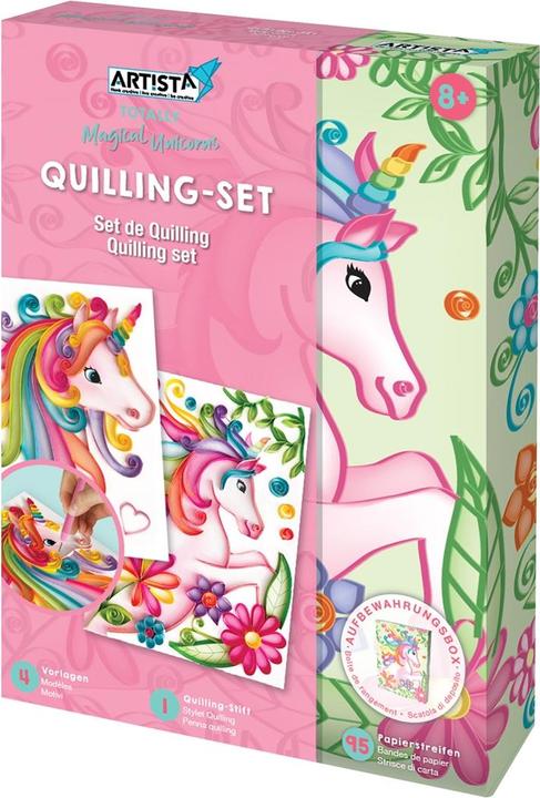 Actual product image Artista Quilling set unicorn