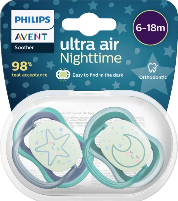 Actual product image Philips Avent Ultra air nighttime (2 x, 6 - 18 M.)