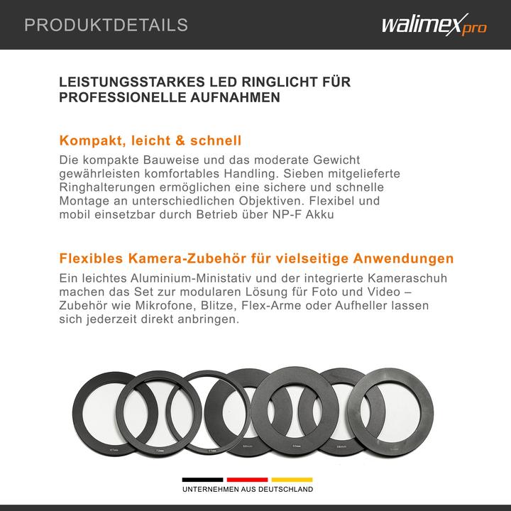 Actual product image Walimex pro Pro Macro LED Ringlight DSR 232 Set (Ring light)