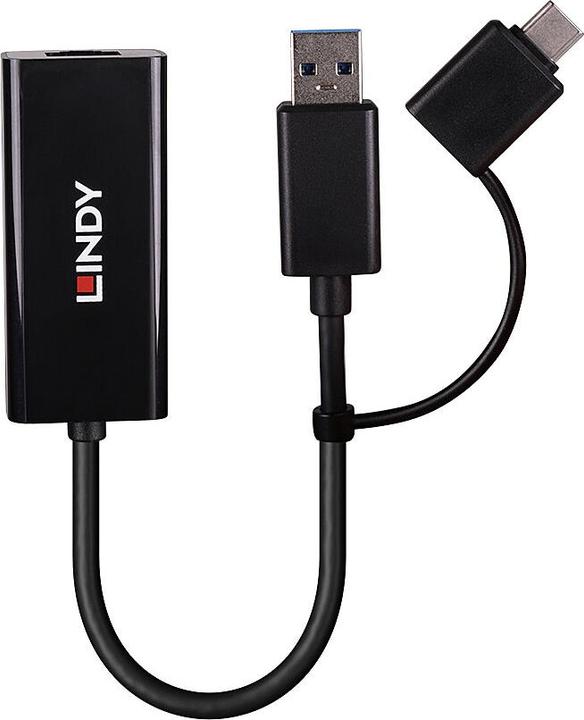 Produktbild Lindy USB 3.2 Gen 1 Gigabit (USB, RJ45 Gigabit Ethernet (1x))